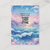 Books for Baby Pastel Seashell Baby Shower Informatiekaartje (Achterkant)