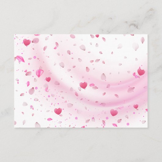 Books for Baby  Pink Floral Enclosure Card Informatiekaartje (Achterkant)