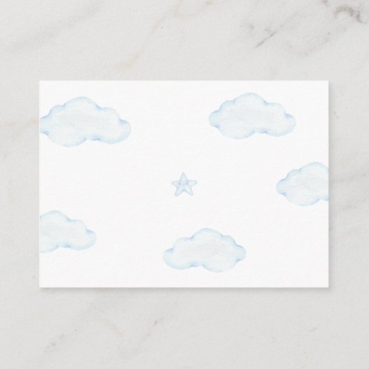 Books for Baby request Barly Wait Baby shower Informatiekaartje (Achterkant)