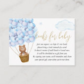 Books for Baby request Barly Wait Baby shower Informatiekaartje (Voorkant)