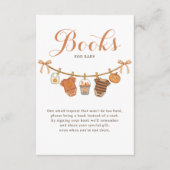 Books for Baby Shower Halloween Informatiekaartje (Voorkant)