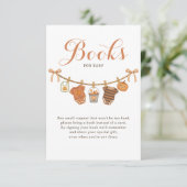 Books for Baby Shower Halloween Informatiekaartje (Staand voorkant)