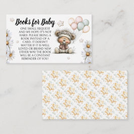 Books For Baby Whimsical Teddy Bear Design Informatiekaartje
