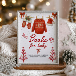 Books for Baby Winter Santa Sign Foto Afdruk