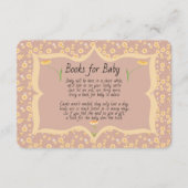 Books for Baby Yellow Daisies Pink Informatiekaartje (Voorkant)