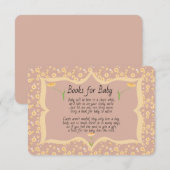 Books for Baby Yellow Daisies Pink Informatiekaartje (Voorkant / Achterkant)
