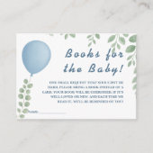 Books For The Baby Shower Game Balloon Eucalyptus Informatiekaartje (Voorkant)