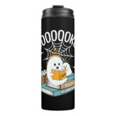 Books Ghost Read Books Halloween Funny Reading Thermosbeker (Voorkant)