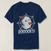 Books Ghost T Shirt Boo Read Books Library Funny (Design voorkant)