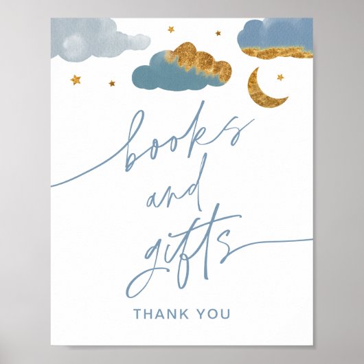 Books Gifts Twinkle Little Star Baby shower Boy Poster (Voorkant)