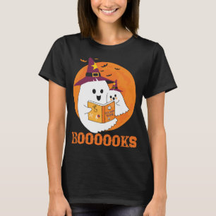 Books Halloween Boo Read Books Reading T-shirt