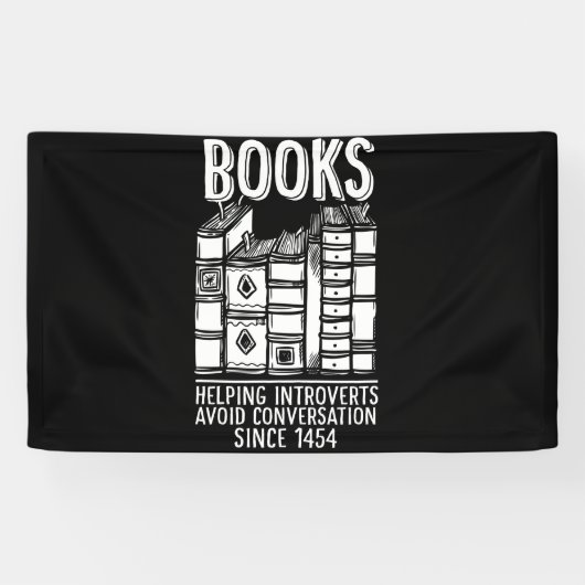 Books Helping Introverts Avoid Conversation Spandoek (Horizontaal)