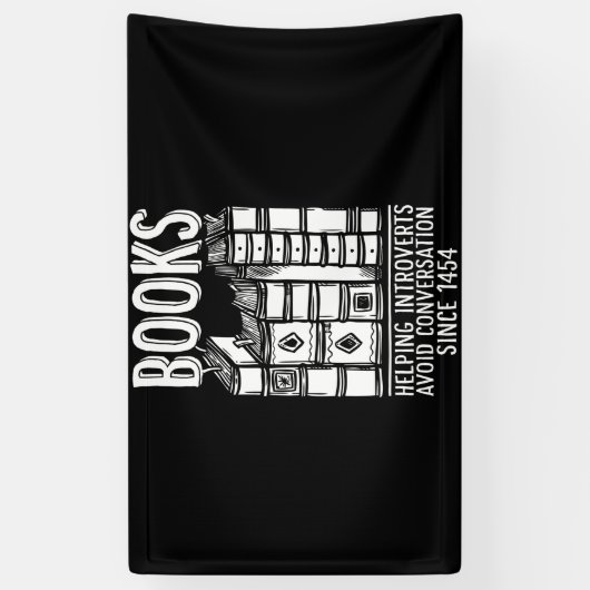 Books Helping Introverts Avoid Conversation Spandoek (Verticaal)