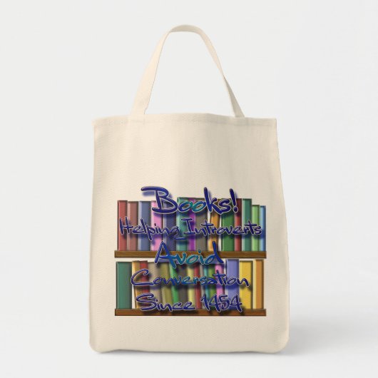 Books helping introverts. Tote Bag (Voorkant)