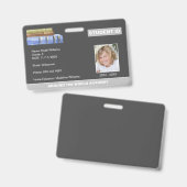 Books Homeschool Student ID Badge (Voor- en achterkant)