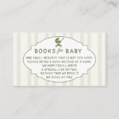 Books Insert Coffee Brewing Brunch Baby Shower Informatiekaartje (Voorkant)