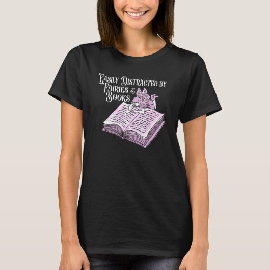 Books Literature  Bibliophile Librarian Bookworm B T-shirt (Voorkant)