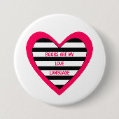 Books Love Language Ronde Button 7,6 Cm (Voorkant)