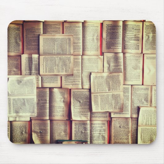 Books muispad, lezer booklover gift muismat (Voorkant)