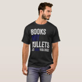 Books Not Bullets End Gun Violence T-shirt (Voorkant volledig)
