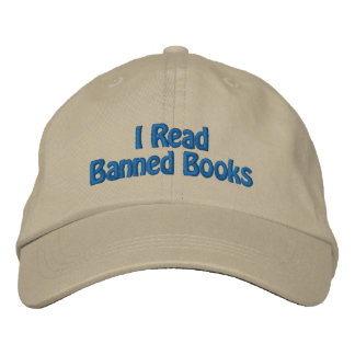 Books Reading Embroidered Hat Geborduurde Pet