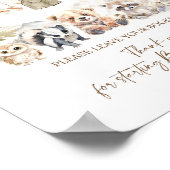 Books Request Woodland Adventure Boy Baby Shower Poster (Hoek)