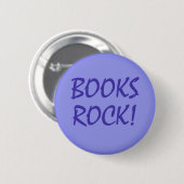 Books Rock - Book Lovers/Readers Ronde Button 5,7 Cm (Voorkant /achterkant)