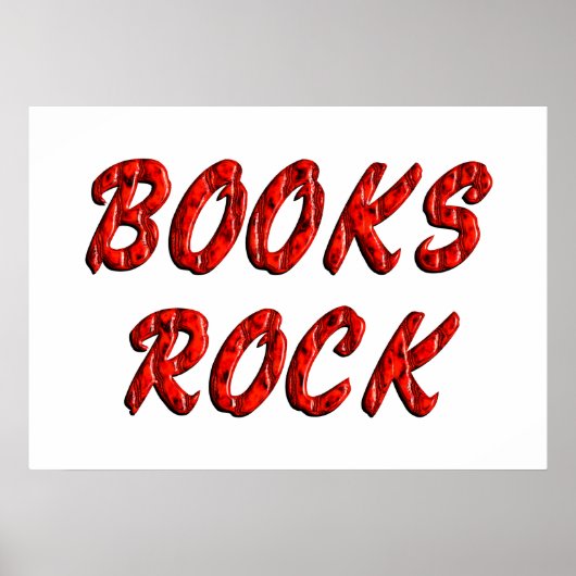 Books ROCK Poster (Voorkant)