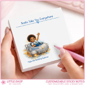 Books Take You Everywhere Personalized Book Lover Post-it® Notes