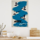 Books Vintage Poster (Keuken)