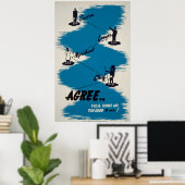 Books Vintage Poster (Thuiskantoor)