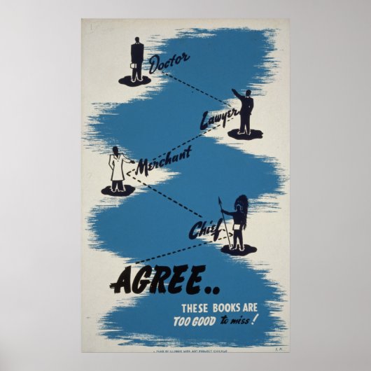 Books Vintage Poster (Voorkant)