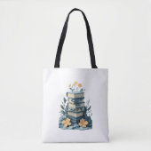 Books whit flowers - tote bag (Voorkant)