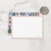 Bookshelf Note Cards Notitiekaartje (Voorkant / Achterkant in situ)