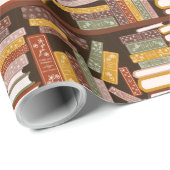 Bookshelf-patroon Cadeaupapier (Rol Hoek)