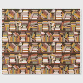 Bookshelf-patroon Cadeaupapier (Vlak)