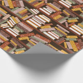 Bookshelf-patroon Cadeaupapier (Hoek)