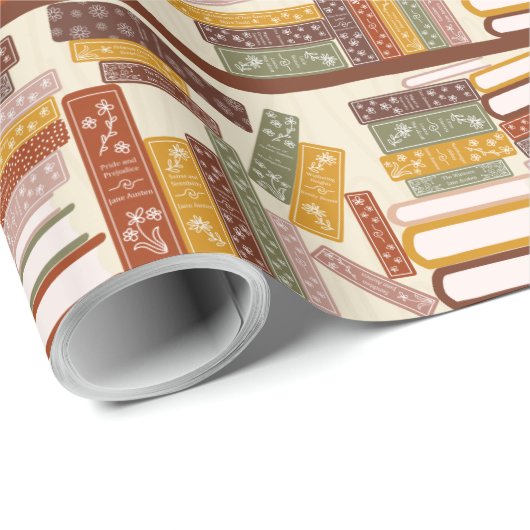 Bookshelf-patroon Cadeaupapier (Rol Hoek)