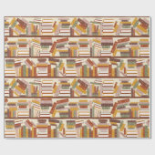 Bookshelf-patroon Cadeaupapier (Vlak)