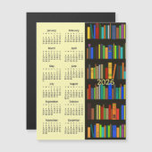 Bookshelves 2026 Calendar Magnetic Card (Voorkant / Achterkant)