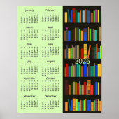 Bookshelves Design 2026 Calendar Poster (Voorkant)