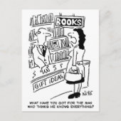 Bookshop Customer asks Shopkeeper a Question Briefkaart (Voorkant)