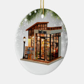 Bookstore Bookaholic Reader Books Lover Bookworm Keramisch Ornament (Rechts)
