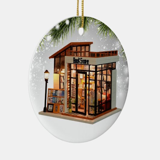 Bookstore Bookaholic  Reader Books Lover Bookworm Keramisch Ornament (Rechts)