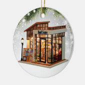 Bookstore Bookaholic  Reader Books Lover Bookworm Keramisch Ornament (Links)