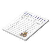 Booktrover Library Card Vintage Books Notitieblok (Linkerzijde)