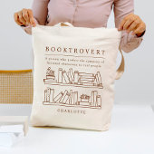 Booktrovert bewerkbare kleurboek liefhebber Canvas Tote Bag