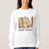 Booktrovert bloemencrewsweater trui (Voorkant)