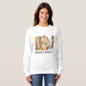 Booktrovert bloemencrewsweater trui (Voorkant volledig)