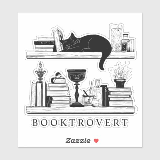 Booktrovert Book Lover's  Sticker (Vel)